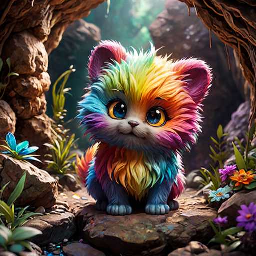 Cute and colorful fluffy monsters theme